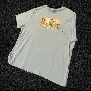 Disney Mickey Mouse Animation Frame Custom Graphic Tee in Light Blue